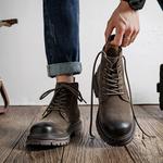 Мужские ботинки Cahhrrn X Martin Boot Men Beige Weishibangwei - фото 20