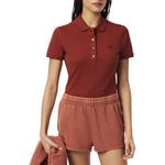 Поло с логотипом LACOSTE, темно-красный - фото 4