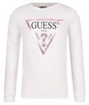 Толстовка Guess Regular Fit, белый / розовый - фото