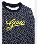 Толстовка Guess Regular Fit, черный / желтый - фото 4