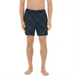 Шорты для плавания Checked Burberry, синий - фото 4