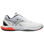 Обувь для бадминтона Mizuno Wave Fang 2 унисекс, White/Black/Fiery Coral 2 - фото 2