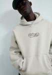 Худи Bershka PRINTED, Light Grey - фото 3