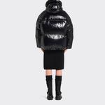 Пуховик женский Prada на молнии, черный - фото 3