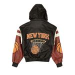 Кожаная баскетбольная куртка Just Don New York, цвет Черный - фото 2