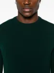 Шерстяной свитер с круглым вырезом WOOLRICH, зеленый - фото 5