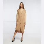 Шерстяной кардиган korem свободного кроя Pinko, бежевый - фото 2