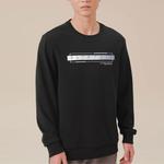 Свитшот мужской Anta Variety Training Collection с принтом, черный - фото 4