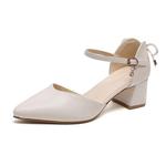 Medd Женские белые туфли на высоком каблуке - фото 3