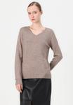 Джемпер VILA VIRIL L/S V-NECK TOP, Brown - фото 4