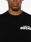 Рубашка с принтом логотипа Ducati DSQUARED2, черный - фото 4