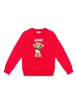 Толстовка с принтом Moschino Kids, красный - фото