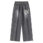 Джинсы унисекс dnnnnx, Серый - фото 2