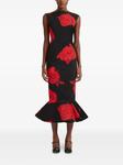 Платье с цветочным принтом Marni, черный - фото 2