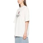 Футболка с отделкой стразами MSGM, Ecru - фото 5