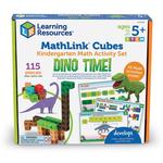 Учебные ресурсы Mathlink Cubes Набор математических занятий для детского сада: Dino Time! Learning Resources, мультиколор - фото