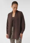Блуза comma casual identity Button-down blouse, Mokka/Dark Brown - фото