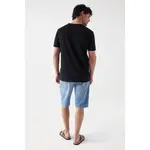 Футболка Salsa Jeans New Basic Slim Fit short sleeve v neck, черный - фото 2