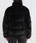 Пуховик женский Tommy Jeans из искусственного меха, черный - фото 4