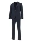 Однобортный костюм Tagliatore, синий - фото