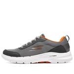 Кроссовки go walk 6 'grey green' Skechers, серый - фото