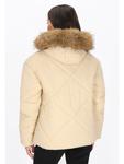 Женская куртка бежевого цвета Usha - фото 4