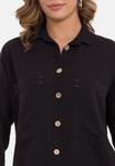 Блузка на пуговицах FREIZEIT Cipo & Baxx, черный - фото 6