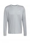 Топ Adidas Performance RUN ESS LS M, Medium Grey Heather/Grey - фото 5