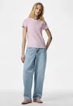 Pcnicca ss oneck top noos basic tshirt Pieces, Winsome Orchid - фото 2