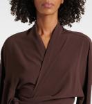 Атласное платье-халат Rick Owens, Mahogany - фото 4