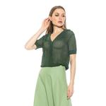 Женский топ на пуговицах крючком ALEXIA ADMOR Josi, черный - фото 4