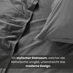 Комплект постельного белья wometo Baumwolle, 135x200 см, антрацитовый - фото 4