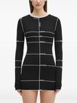 VETEMENTS мини-платье из интарсии, черный - фото 2