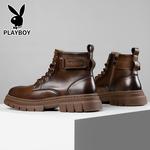 Мужские ботинки Martin Boot Playboy, черные [Всесезонные] - фото 4