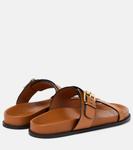 Кожаные шлепанцы Prince A.Emery, Deep Tan - фото 2