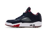 Бутсы Air Jordan Air Jordan 5 Low Golf 'Obsidian Red', синий - фото 4