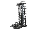 Женские кожаные гладиаторы Stuart Weitzman Sparta, черный - фото 3