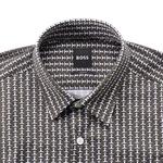 Рубашка Boss Micro Checked с пуговицами HUGO BOSS, белый - фото 7