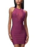 Платье Джоли Hervé Léger, фиолетовый - фото