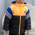 Пуховик Adidas Kids, черный/желтый - фото 4