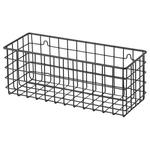 Настенная корзина IKEA, 31x12x12 см, черный - фото