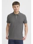Футболка поло !SOLID, серый - фото
