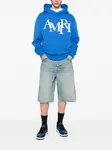 Толстовка с капюшоном в шахматном стиле AMIRI, синий - фото 2