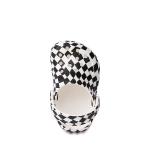 Сабо Crocs Littles Warped Checker Clog, цвет White/Warped Checkerboard - фото 2