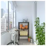 Стеллаж, черный, 65x40x110 см, BROR IKEA - фото 2