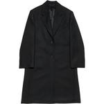 Однобортное шерстяное пальто Acne Studios, черный - фото