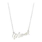 Женское колье «Мама» из серебра Bara Boheme, серебряный - фото