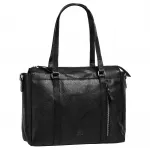 Шоппер BODENSCHATZ, натуральная кожа, черный - фото 3