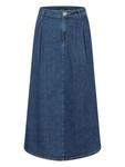 Юбка макси из темно-синего денима More & More - фото