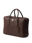 Prada структурированный портфель, коричневый - фото 4